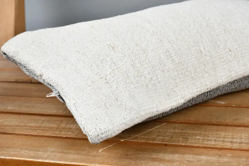 Pet Pillow Sham, Throw Kilim Pillow, Vintage Kilim Pillow, Boho Pillow Sham Cover, Rustic Cushion Case, Cushion Cover, 8x16 Beige Cushion Cover - 4