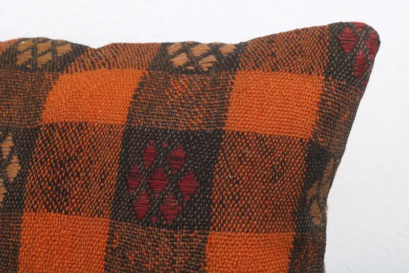 Gift Pillow, Pillow for Sofa, Boho Chic Pillow Cover, 12x20 Red Pillow Sham, Cushion, Ethnic Cushion Case, Boho Pillow, One Of A Kind Pillow Sham - 5