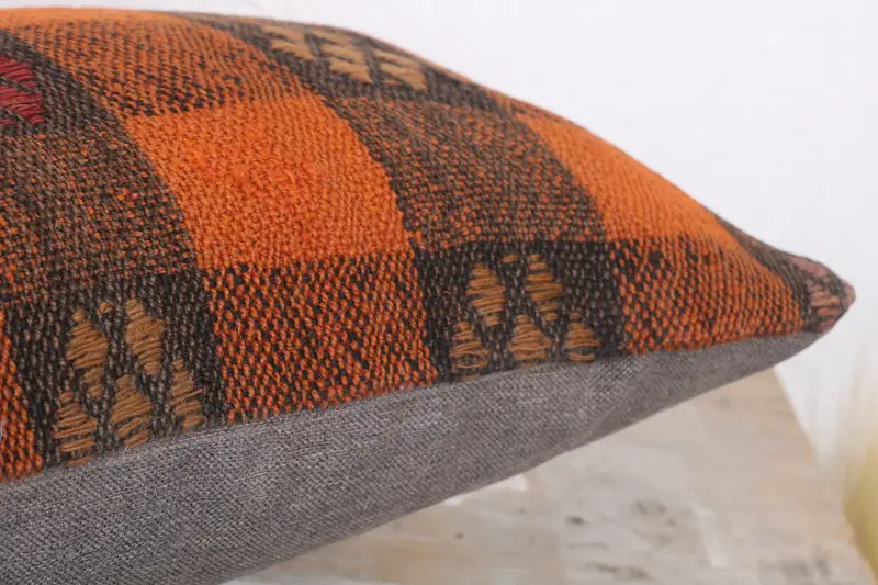 Gift Pillow, Pillow for Sofa, Boho Chic Pillow Cover, 12x20 Red Pillow Sham, Cushion, Ethnic Cushion Case, Boho Pillow, One Of A Kind Pillow Sham - 6