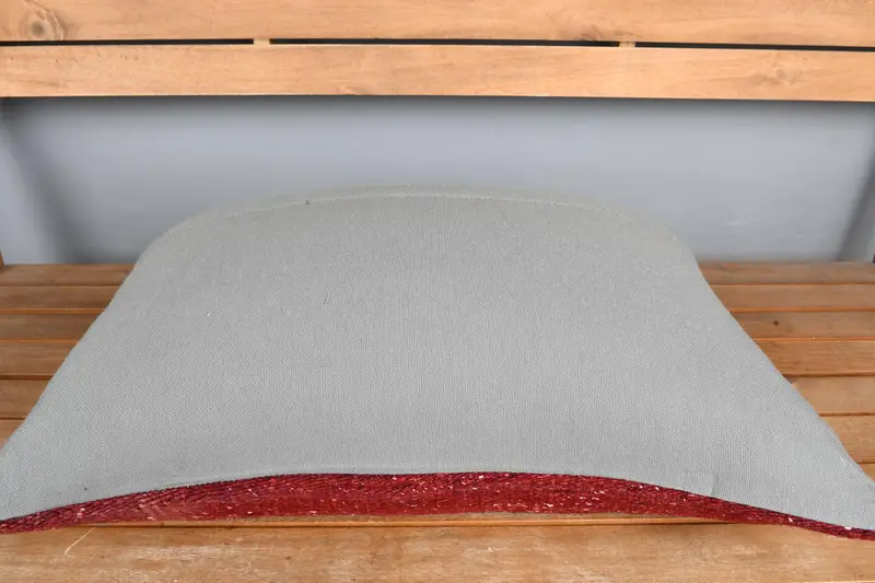 Pillow Case, 16x24 Red Pillow Case, Square Throw Pillow Case, Lounge Throw Pillow Sham, Gift Pillow, Boho Pillow, Kilim Pillow, Bed Cushion - 5