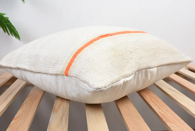 20x20 White Pillow Sham, Pillow Case, Outdoor Cushion, Pastel Pillow Sham, Turkish Kilim Pillow, Vintage Kilim Throw Pillow, Pillow for Couch - 6