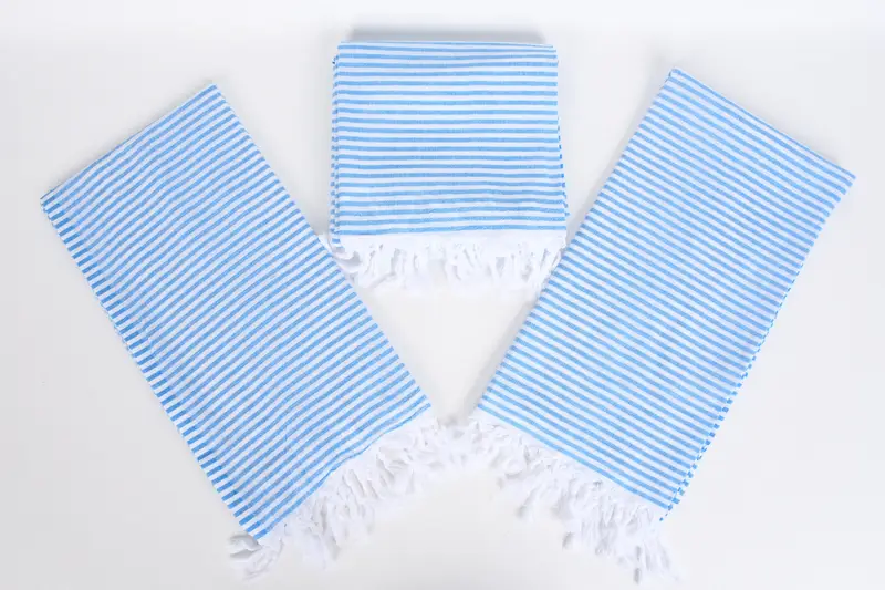 Luxury Beach Towel, Monogram Beach Towel, Best Wedding Gift, Handmade Gift, 68x36 Cotton Striped Towel, Yoga Towel, Valentines Gift, Quick-dry towel - 6