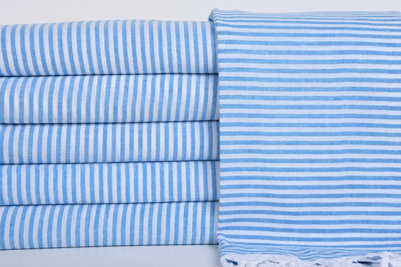 Luxury Beach Towel, Monogram Beach Towel, Best Wedding Gift, Handmade Gift, 68x36 Cotton Striped Towel, Yoga Towel, Valentines Gift, Quick-dry towel - 1