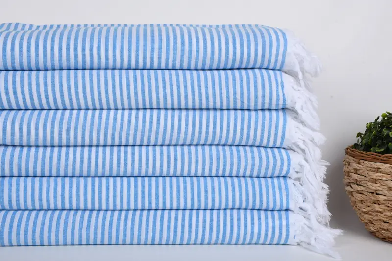 Luxury Beach Towel, Monogram Beach Towel, Best Wedding Gift, Handmade Gift, 68x36 Cotton Striped Towel, Yoga Towel, Valentines Gift, Quick-dry towel - 2