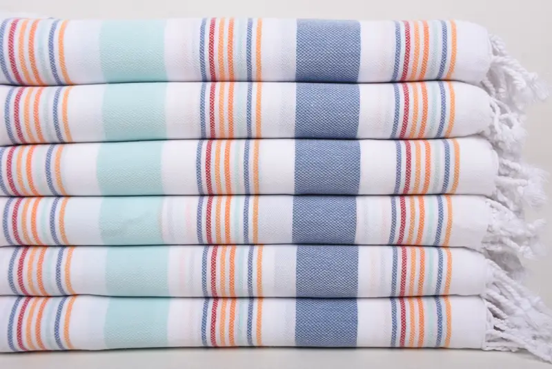 Turkish towel, Soft towel, Travel towel, Wedding For Favor, 76x38 Cotton Striped Towel, Authentic Turkish hammam peshtemal, Sand-Resistant Peshtemal - 3