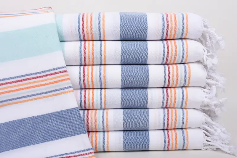 Turkish towel, Soft towel, Travel towel, Wedding For Favor, 76x38 Cotton Striped Towel, Authentic Turkish hammam peshtemal, Sand-Resistant Peshtemal - 1