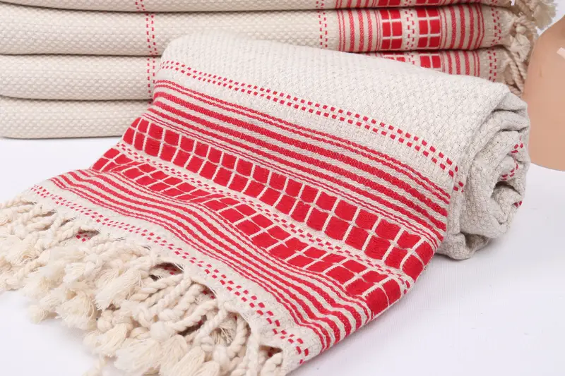 Turkish Towel Beach, Custom Towel Beach, Turkish towel, Custom Towel, Organic Beach Towel, 68x40 Linen Striped Towel, Wedding Gift For Bride - 4