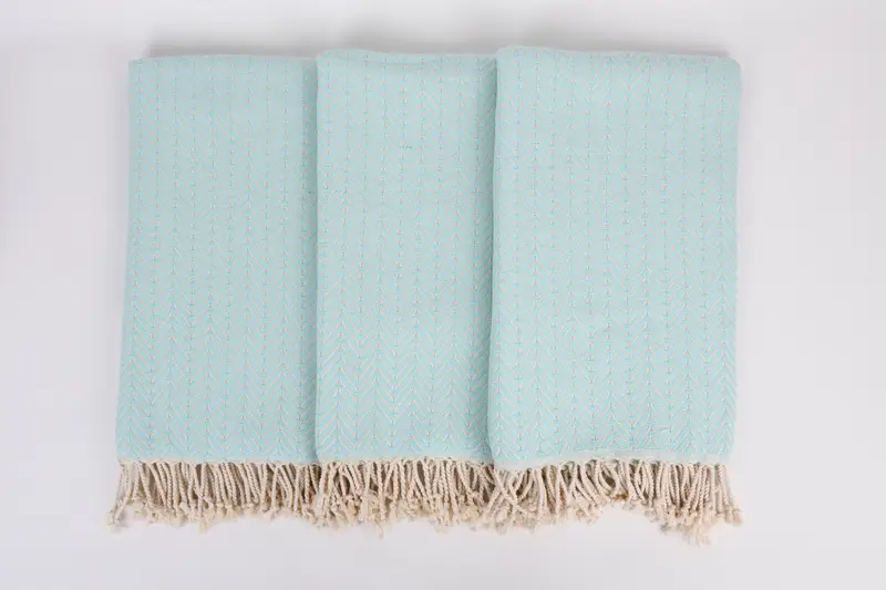 Antibacterial Turkish peshtemal towel, Gift Towel, 70x40 Cotton Zig zag Towel, Beach Towel Gift, Custom Gift, Luxury towel, Turkish Towel Monogram - 7