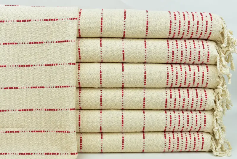 Özel el havlu, monogramlı el havlu, onun için hediyeler, anma hediyesi, nedime havlu, 36x18 pamuklu çizgili tasarım havlu, monogram mutfak havlu - 1