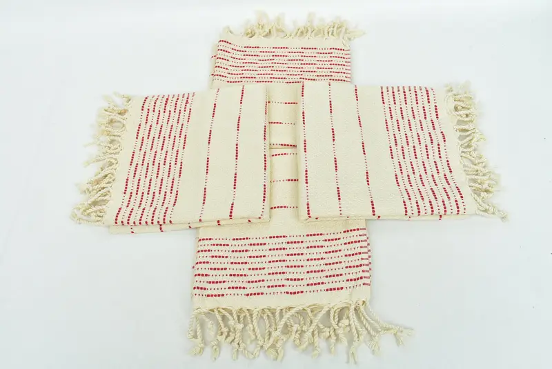 Özel el havlu, monogramlı el havlu, onun için hediyeler, anma hediyesi, nedime havlu, 36x18 pamuklu çizgili tasarım havlu, monogram mutfak havlu - 6
