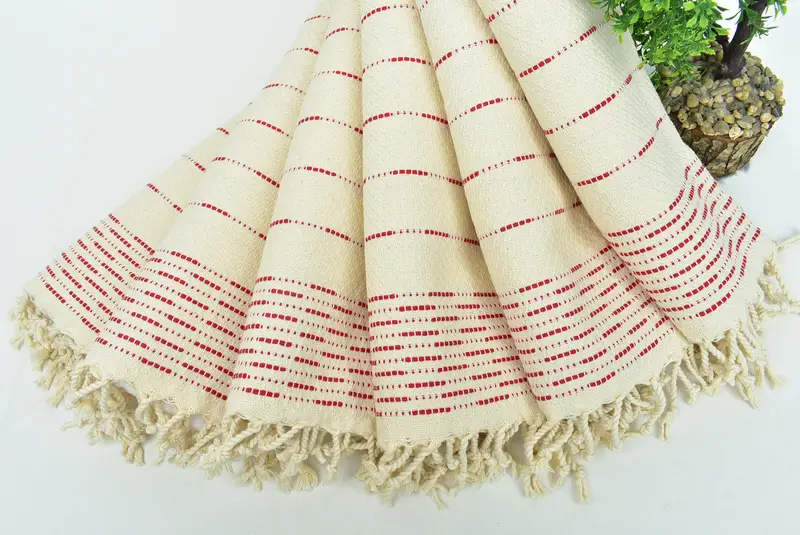 Özel el havlu, monogramlı el havlu, onun için hediyeler, anma hediyesi, nedime havlu, 36x18 pamuklu çizgili tasarım havlu, monogram mutfak havlu - 4