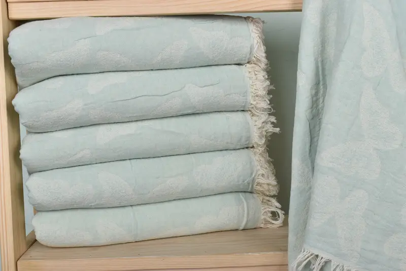 Wedding Gift, Gift Towel, 68x36 Cotton Butterfly Pattern Towel, Wedding Hand Made Gift, Beach Towel Bulk, Bachelorette Towel, Turkish hand towel - 3