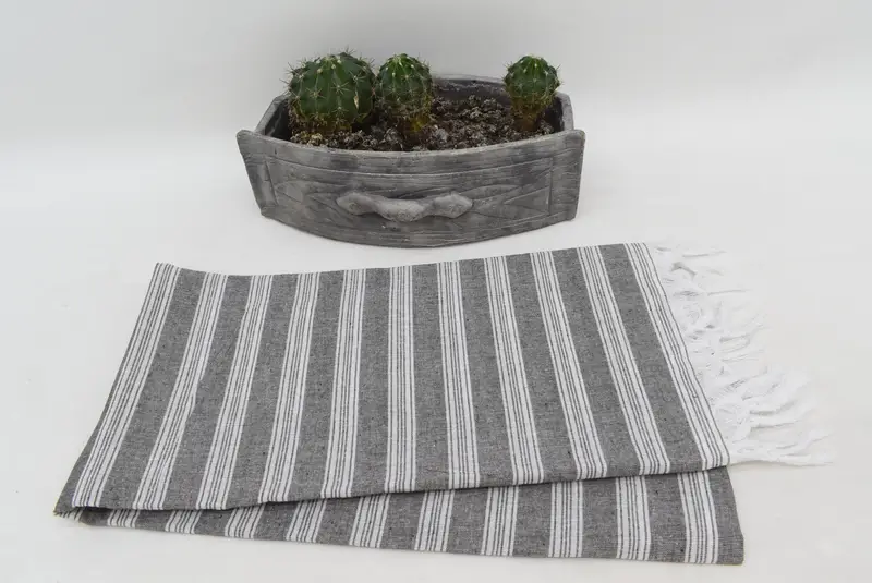 Beach towel, Beach Towel Monogram, Personalize Gift, Lightweight Turkish towel, Valentines Day Gift For Her, 70x40 Cotton Striped Towel, Soft towel - 7