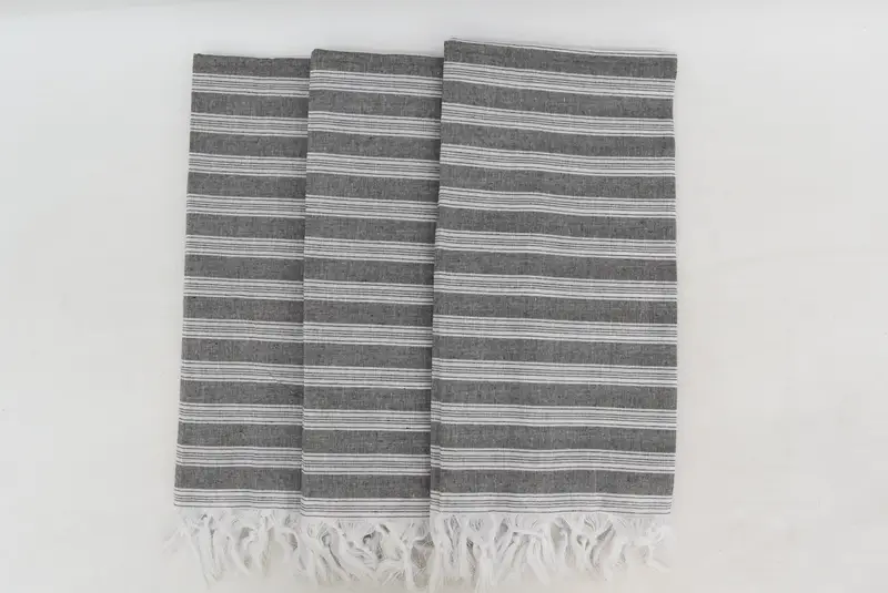 Beach towel, Beach Towel Monogram, Personalize Gift, Lightweight Turkish towel, Valentines Day Gift For Her, 70x40 Cotton Striped Towel, Soft towel - 3