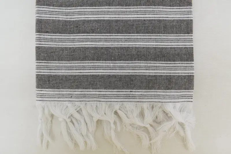 Beach towel, Beach Towel Monogram, Personalize Gift, Lightweight Turkish towel, Valentines Day Gift For Her, 70x40 Cotton Striped Towel, Soft towel - 6