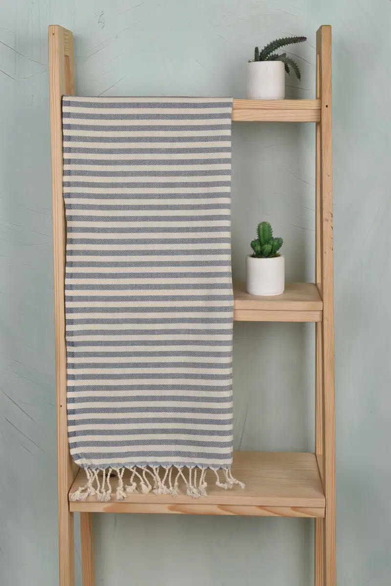 Personalized Kitchen Towel, 40x24 Cotton Striped Towel, Best Friend Gift, Home Gift, Monogram Kitchen Towel, Monogram Towels, Personalized Gift - 8