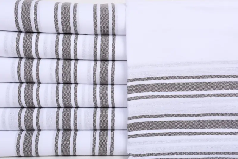 Yoga Towel, Family Gift, 70x40 Cotton Striped Towel, Travel towel, Gift For Him, Luxury towel, Thin and lightweight Turkish peshtemal, Holiday Towel - 1
