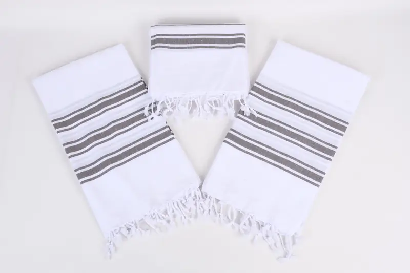 Yoga Towel, Family Gift, 70x40 Cotton Striped Towel, Travel towel, Gift For Him, Luxury towel, Thin and lightweight Turkish peshtemal, Holiday Towel - 6