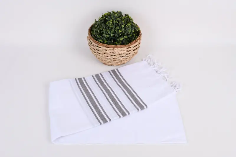 Yoga Towel, Family Gift, 70x40 Cotton Striped Towel, Travel towel, Gift For Him, Luxury towel, Thin and lightweight Turkish peshtemal, Holiday Towel - 4