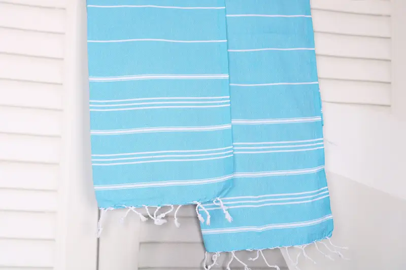 Wedding Favors, Christmas Gift, Beach Wedding Favor, Turkish Towel Monogram, Bridesmaid Gifts, 40x24 Cotton Striped Towel, Personalized Dish Towel - 8