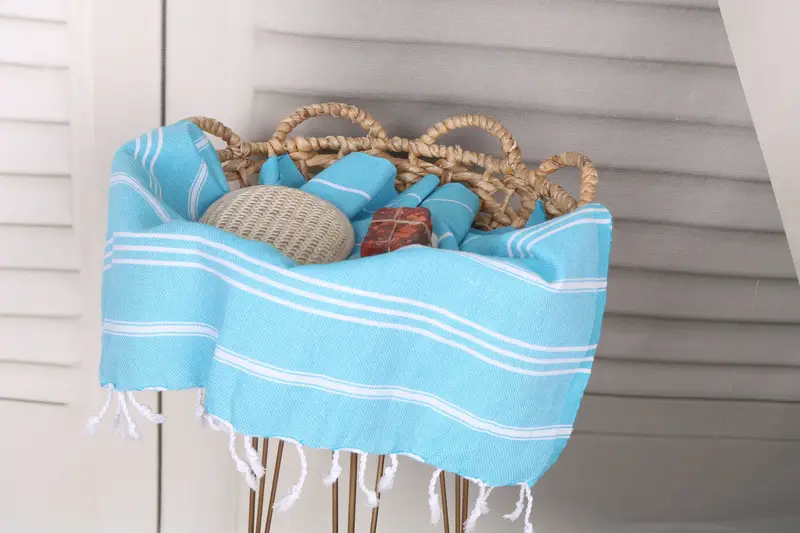 Wedding Favors, Christmas Gift, Beach Wedding Favor, Turkish Towel Monogram, Bridesmaid Gifts, 40x24 Cotton Striped Towel, Personalized Dish Towel - 2