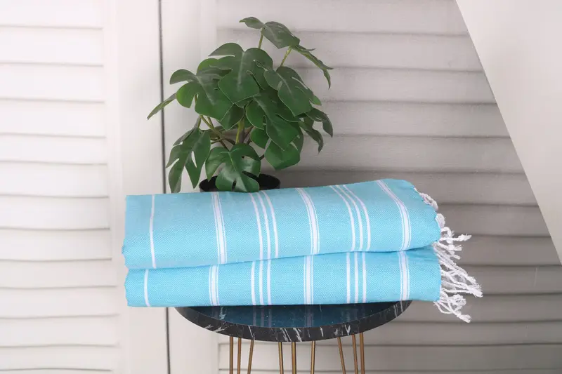 Wedding Favors, Christmas Gift, Beach Wedding Favor, Turkish Towel Monogram, Bridesmaid Gifts, 40x24 Cotton Striped Towel, Personalized Dish Towel - 3