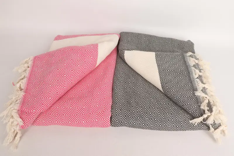Custom Wedding Gifts, Turkish Throw Blanket, Christmas Tablecloth, Christmas Gift, Throw Blanket, 96x80 Cotton Diamond Towel, Bridal Shower Gift - 4
