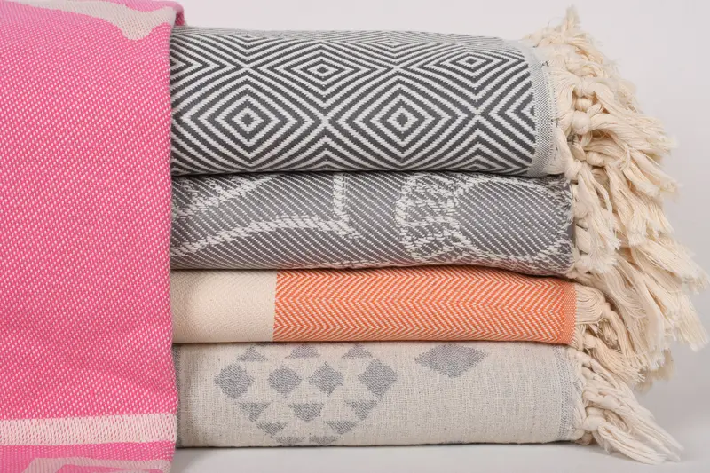 Gift For Him, Custom Wedding Gifts, Halloween Bachelorette Party, 80x60 Cotton Set of 5 Towel, Bedspread, Turkish Blanket Queen, Monogram Blanket - 1