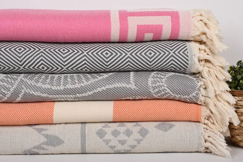 Gift For Him, Custom Wedding Gifts, Halloween Bachelorette Party, 80x60 Cotton Set of 5 Towel, Bedspread, Turkish Blanket Queen, Monogram Blanket - 3