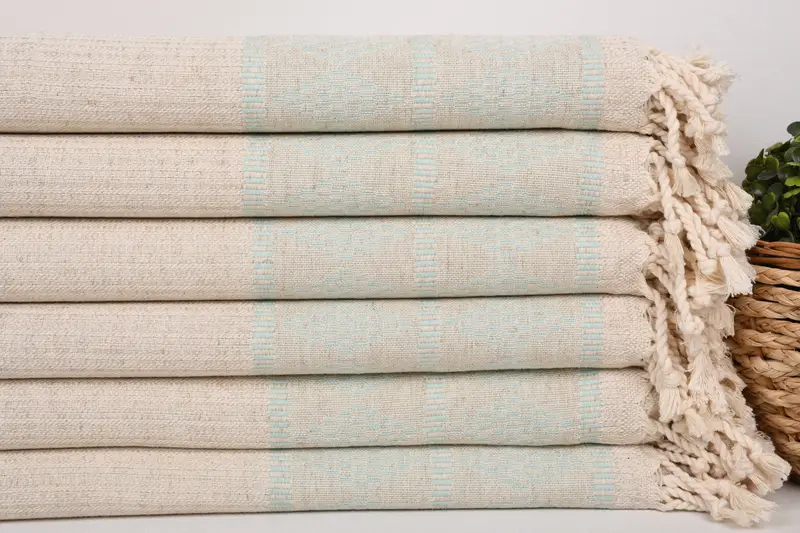 Gift For Him, Girls Weekend Getaways Ideas, Wedding Gifts Towel, 70x36 Linen Kilim Design Towel, Monogrammed Beach Towel, Handmade Gift, Spa Towel - 2