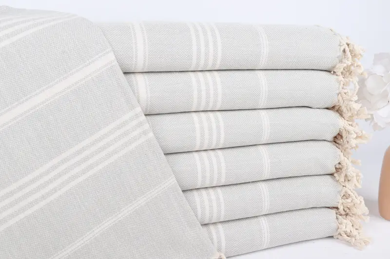 Absorbent Turkish towel, Lightweight towel, 70x40 Cotton Striped Towel, Bath towel, Family Gift Basket, Beach Towel Personalized, Bridal Party Gifts - 1