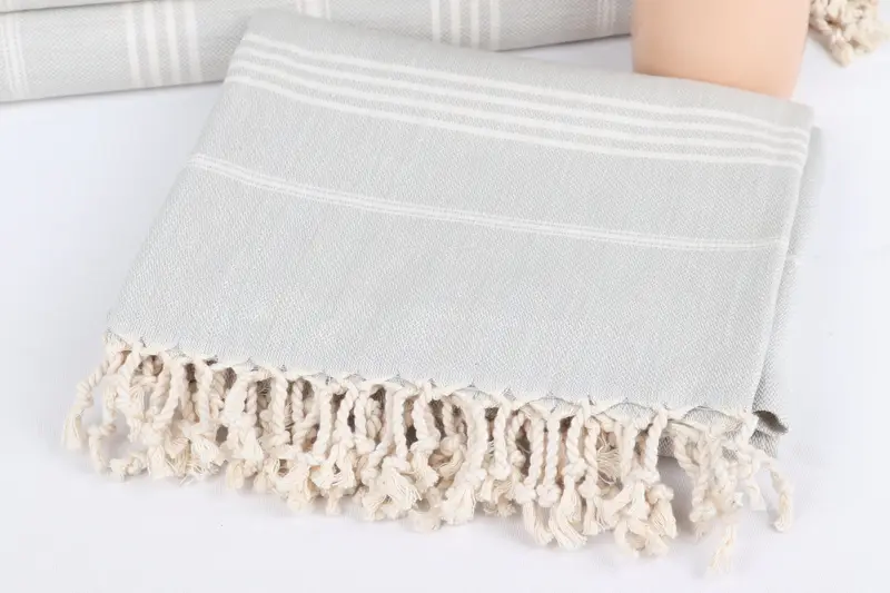 Absorbent Turkish towel, Lightweight towel, 70x40 Cotton Striped Towel, Bath towel, Family Gift Basket, Beach Towel Personalized, Bridal Party Gifts - 5