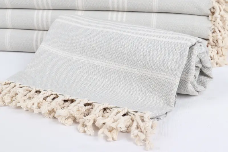 Absorbent Turkish towel, Lightweight towel, 70x40 Cotton Striped Towel, Bath towel, Family Gift Basket, Beach Towel Personalized, Bridal Party Gifts - 4