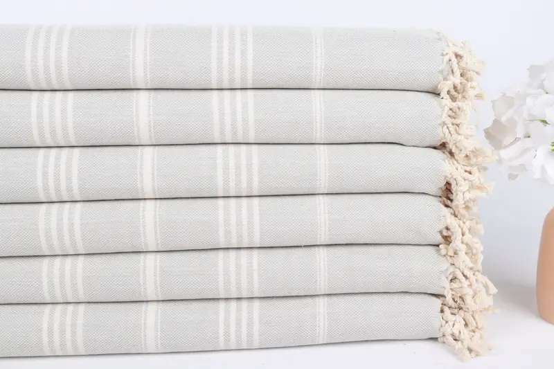 Absorbent Turkish towel, Lightweight towel, 70x40 Cotton Striped Towel, Bath towel, Family Gift Basket, Beach Towel Personalized, Bridal Party Gifts - 3