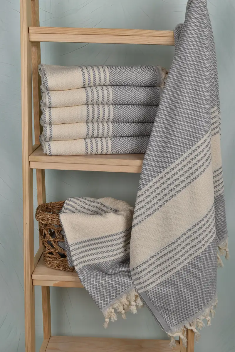Turkish Towel USA, Luxury Turkish Bath Towel, Pool Towels, Personalized Towel, 70x40 Cotton Striped Towel, Custom Beach Towel, Bachelor Party Favors - 3