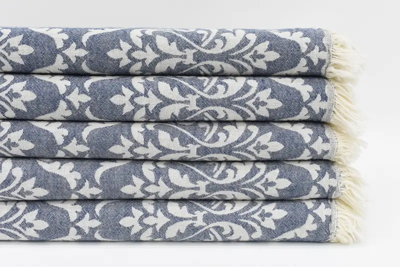 Organic Towel, Embroidered Towel, 68x36 Cotton Baroque Towel, Best Friend Gift, Gift For Boyfriend, Thin towel, Quick-dry travel peshtemal towel