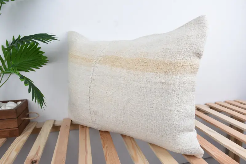 Turkish Pillow, 20x28 White Cushion Case, Pillow for Sofa, Square Throw Cushion Cover, Nautical Throw Cushion Cover, Cushion Case, Gift Pillow - 5