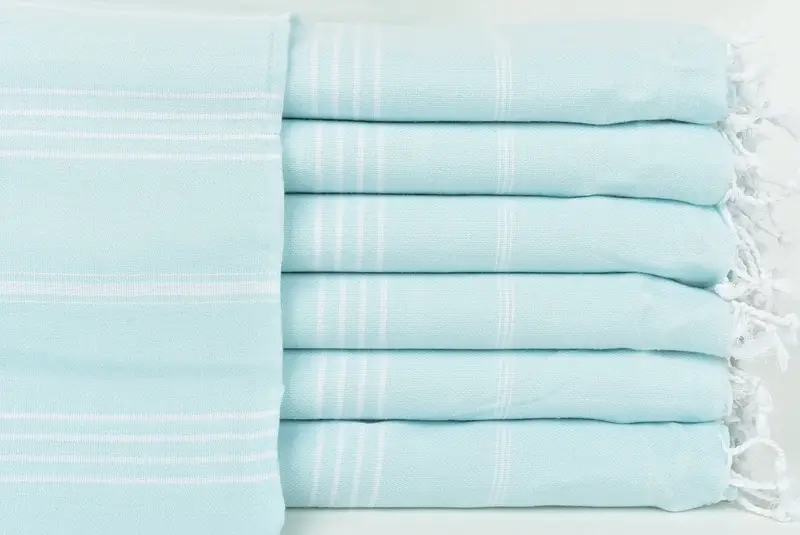 Shower Curtain, Boho Throw Blankets, Personalized Bridesmaid Gift, Throw Blanket, Turkish Cotton Blanket, Woven Blanket, 96x80 Cotton Striped Towel - 1