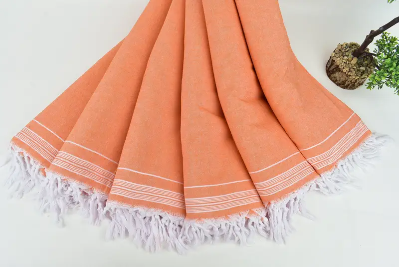 Custom Blanket, Woven Blanket, Turkish Cotton Blanket, Halloween Bachelorette Party, 92x56 Cotton Striped Towel, Gifts For Him, Wedding Favors - 4