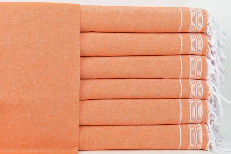 Custom Blanket, Woven Blanket, Turkish Cotton Blanket, Halloween Bachelorette Party, 92x56 Cotton Striped Towel, Gifts For Him, Wedding Favors - 1