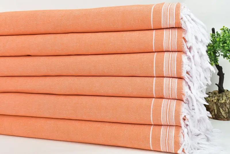 Custom Blanket, Woven Blanket, Turkish Cotton Blanket, Halloween Bachelorette Party, 92x56 Cotton Striped Towel, Gifts For Him, Wedding Favors - 3