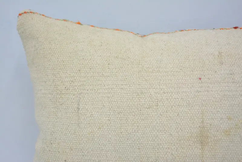 Pet Cushion, Pillow Sham, Ethnical Kilim Rug Pillow, 12x20 Beige Cushion, Kilim Pillow, Knitted Cushion Case, Antique Pillows - 2