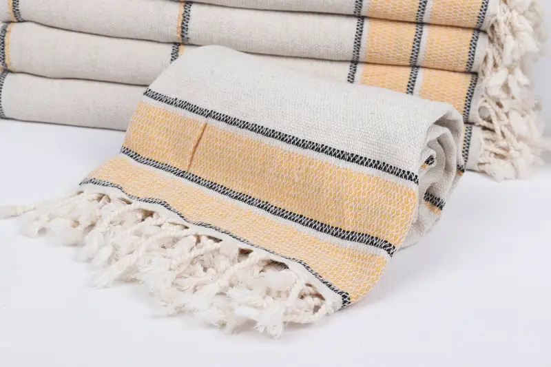 Bachelorette Party Favors, 70x36 Linen Striped Towel, Best Friend Wedding Gift, Personalized Gifts, Monogram Towels, Home Gift, Personalized Towel - 4