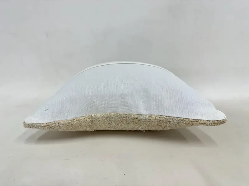 Traditional Cushion, Pillow, Turkish Pillow, Vintage Kilim Pillow, Sustainable Pillow Cover, Yoga Pillow, 16x16 Beige Cushion, Kilim Pillow Cover - 7
