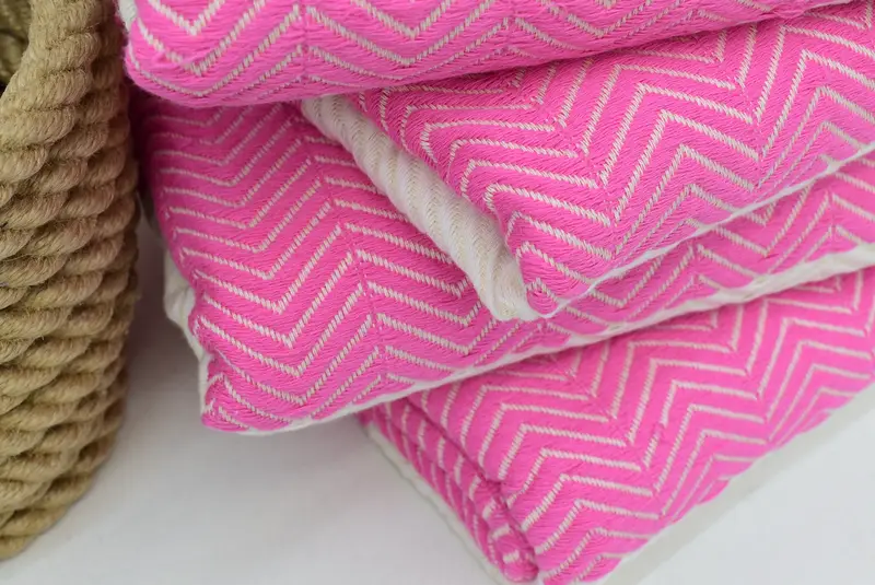 Turkish bath towel for spa, Personalize Gift, Organic Turkish towel, Family Gift Basket, Best Friend Gift, Fouta towel, 70x40 Cotton Zig zag Towel - 4