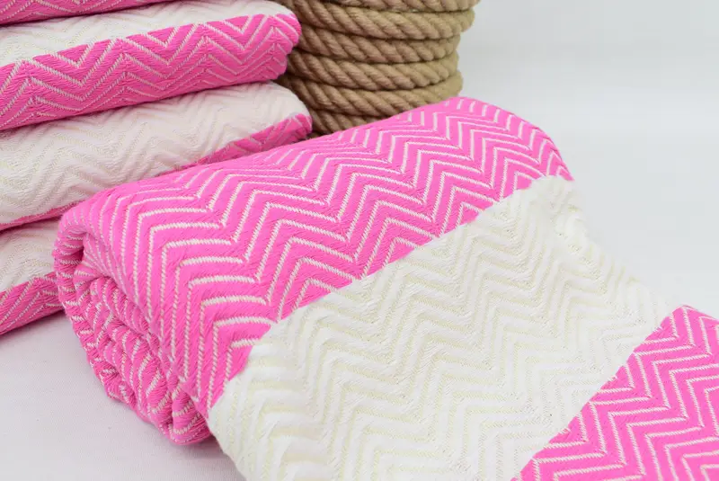 Turkish bath towel for spa, Personalize Gift, Organic Turkish towel, Family Gift Basket, Best Friend Gift, Fouta towel, 70x40 Cotton Zig zag Towel - 7