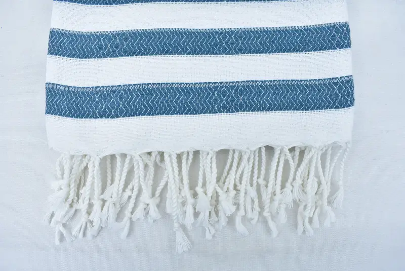 Handmade Gift, 70x36 Cotton Striped Towel, Housewarming Gift, Luxury towel, Bachelor Party Favors, Bridesmaid Towel, Summer Towel, Lightweight towel - 4