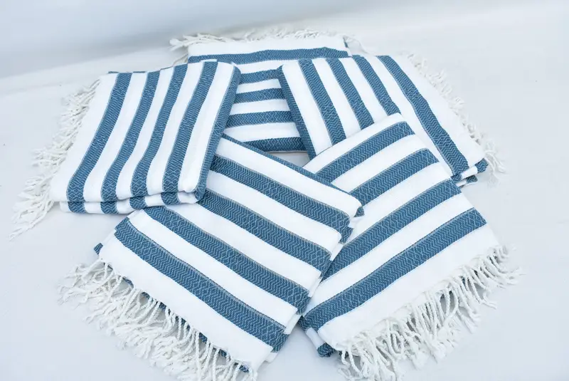 Handmade Gift, 70x36 Cotton Striped Towel, Housewarming Gift, Luxury towel, Bachelor Party Favors, Bridesmaid Towel, Summer Towel, Lightweight towel - 12