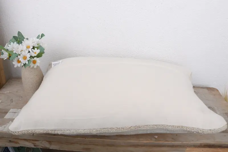 Throw Kilim Pillow, Cushion, Vintage Kilim Pillow, 12x20 White Pillow Cover, Turkish Pillow, Floor Pillow Case, Tapestry Pillow Case - 7