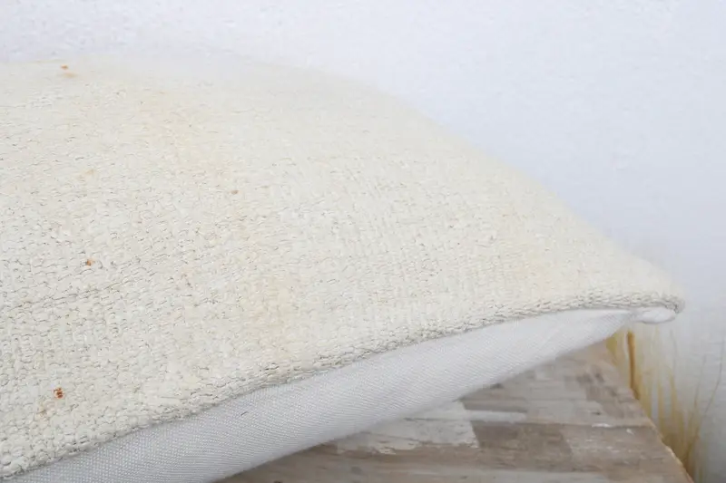 Throw Kilim Pillow, Cushion, Vintage Kilim Pillow, 12x20 White Pillow Cover, Turkish Pillow, Floor Pillow Case, Tapestry Pillow Case - 6
